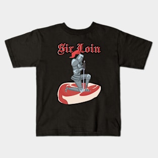 Sir Loin soldier Funny Kids T-Shirt